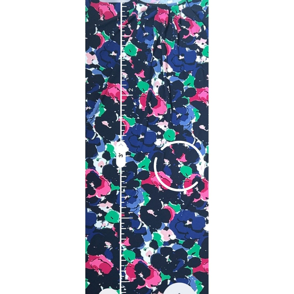 Talbots Black Multi Colored Print Midi Sheath Dre… - image 4